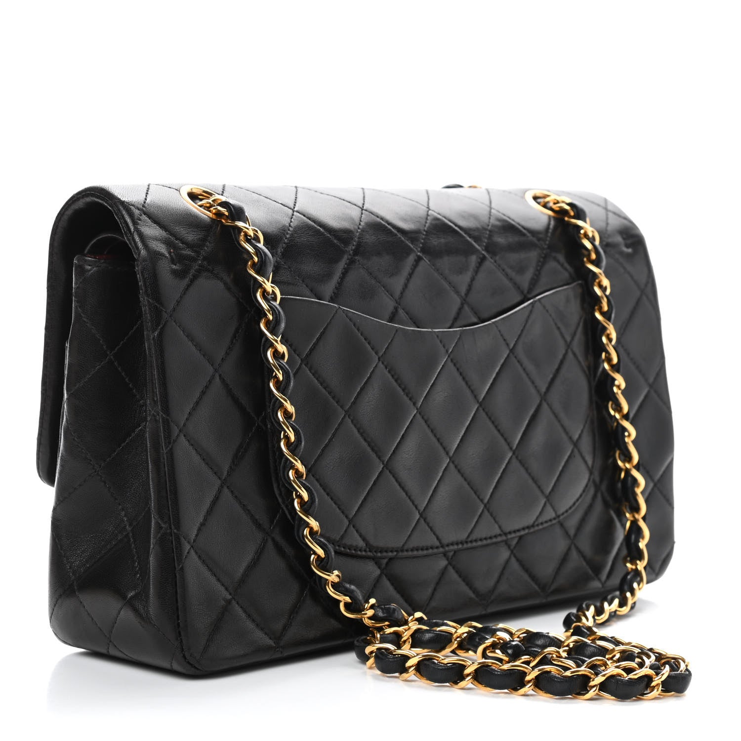 Chanel Lambskin Quilted Medium Double Flap Black 4 of 11