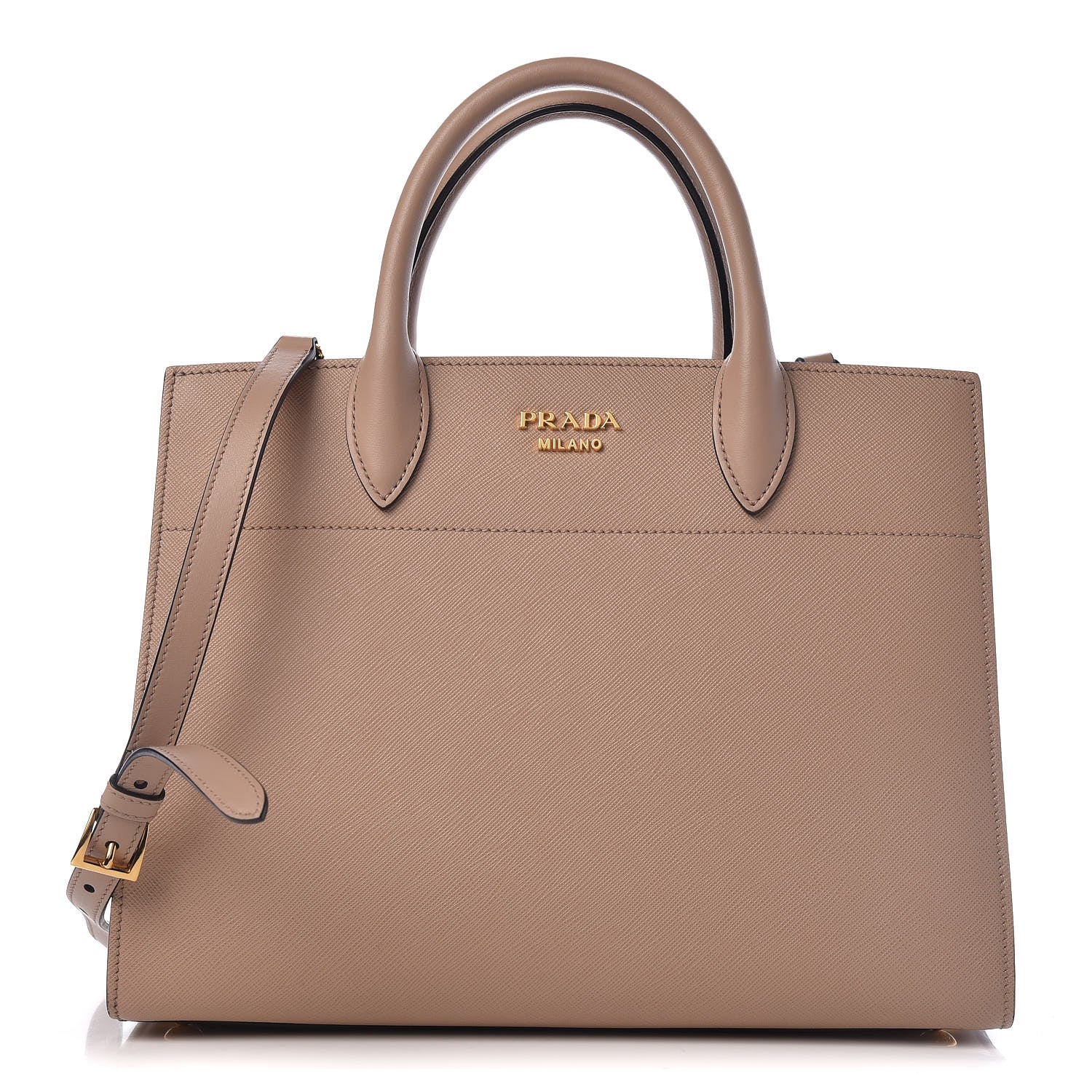 Prada Saffiano City Calfskin Medium Bibliothèque Top Handle Cammeo 1 of 13