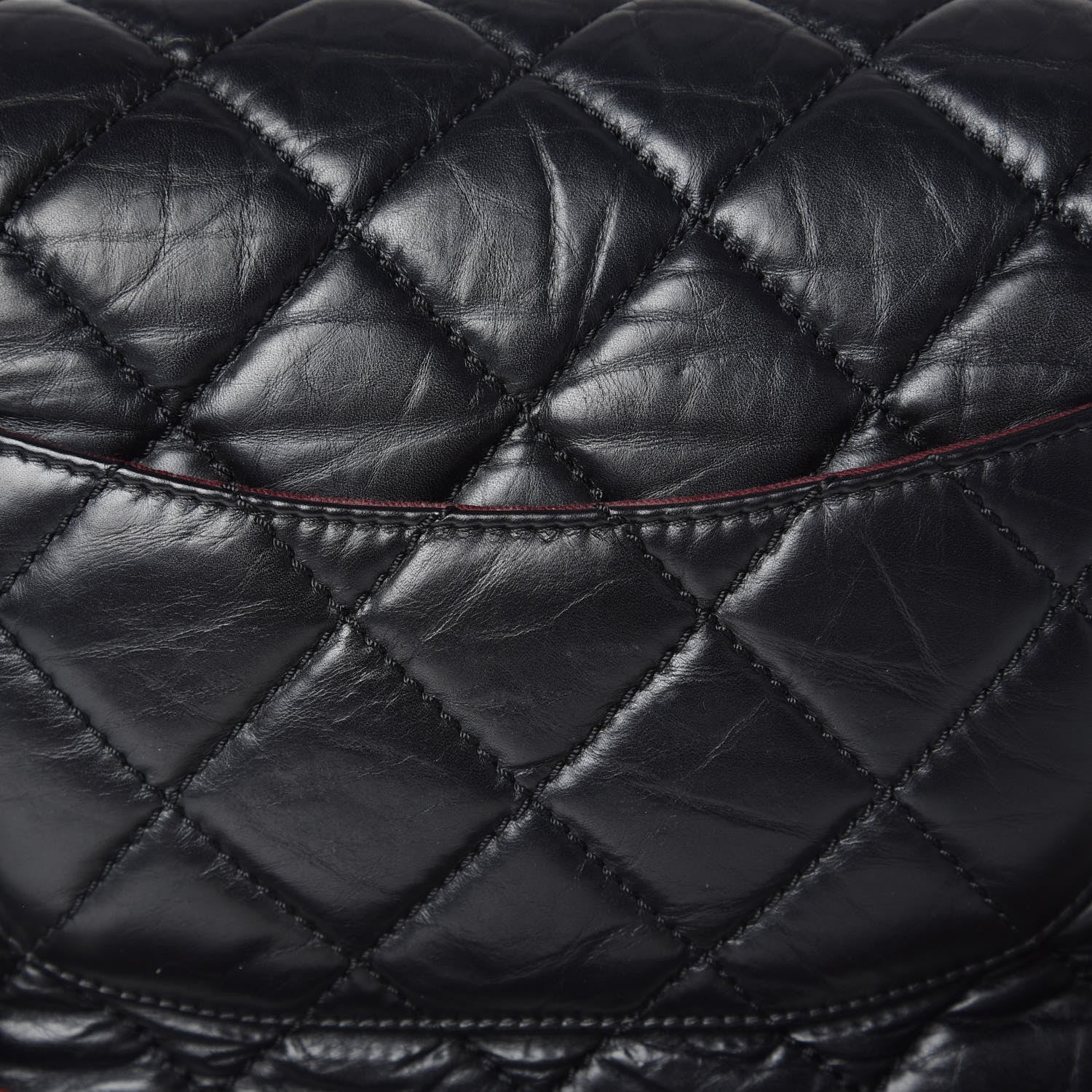 Chanel Aged Calfskin Jumbo New Portobello Flap Black 9 of 11