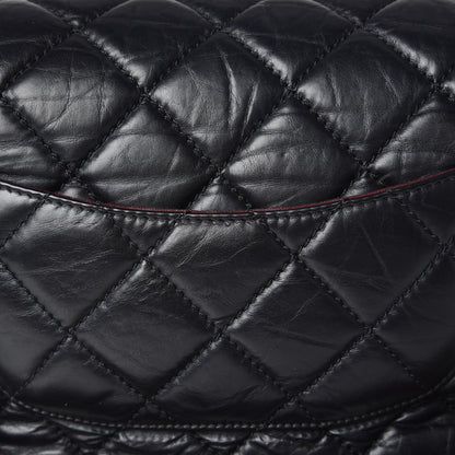 Chanel Aged Calfskin Jumbo New Portobello Flap Black 9 of 11