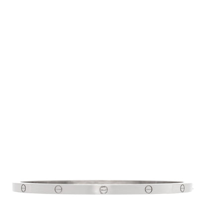 Cartier 18K White Gold Small LOVE Bracelet 19 1 of 4