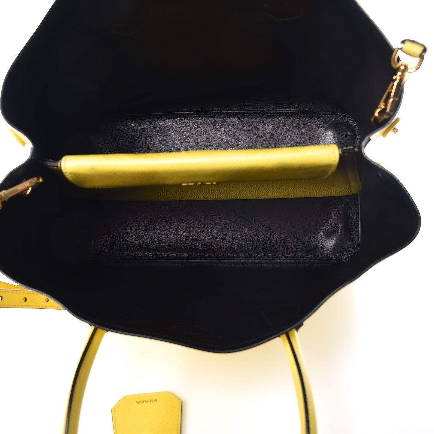 Saffiano Cuir Large Double Bag Girasole