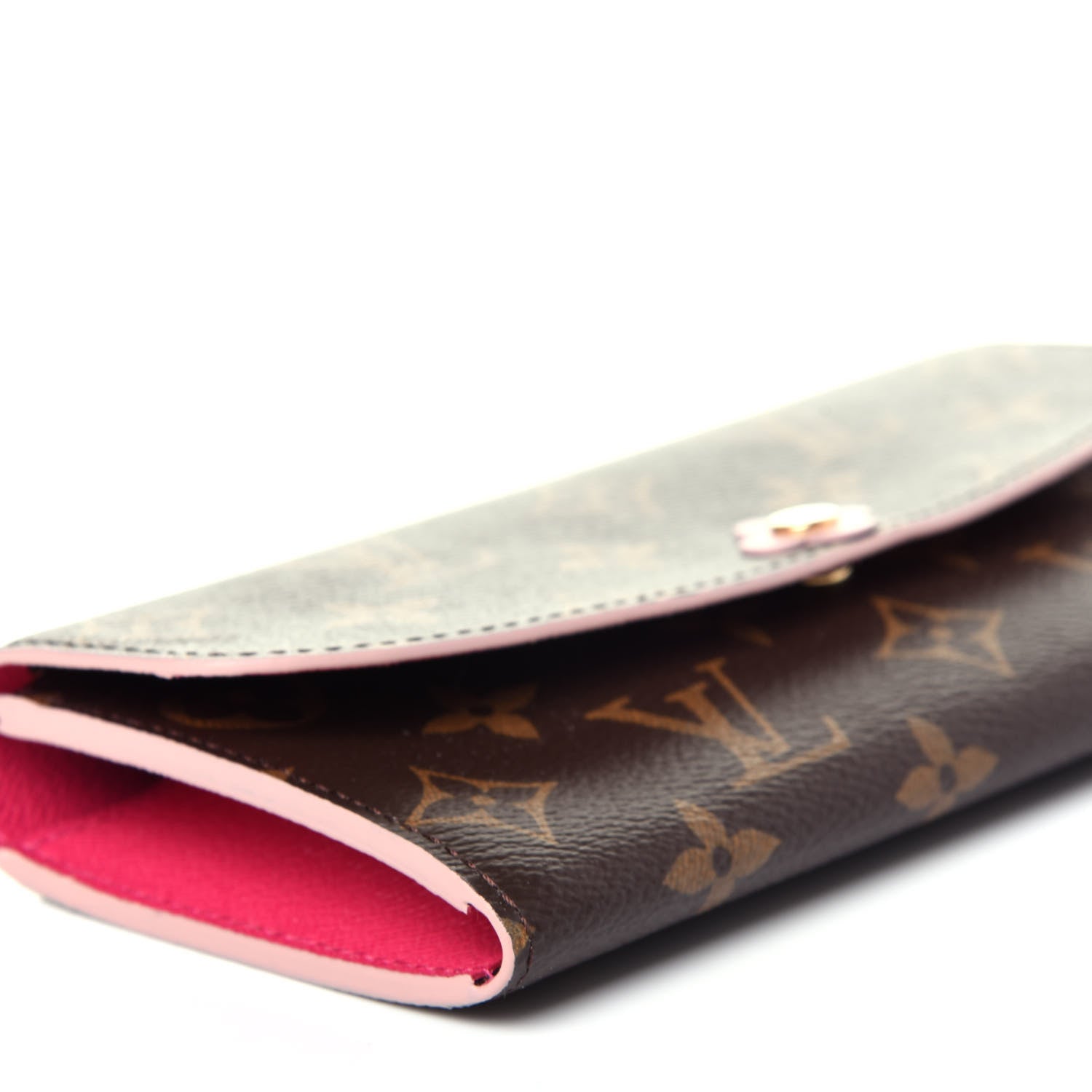 Louis Vuitton Monogram Bloom Flower Emilie Wallet Fuchsia 7 of 12