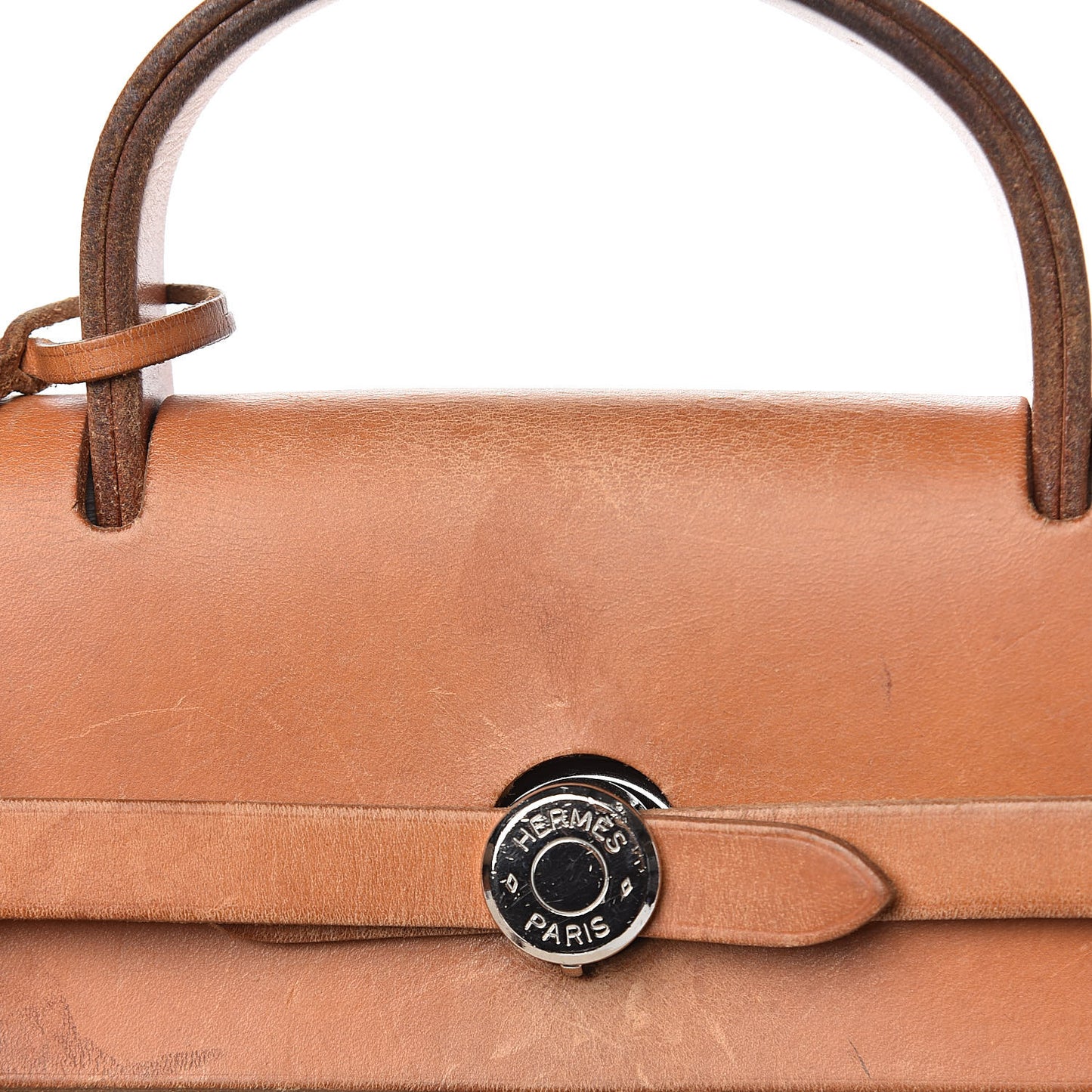 Toile Vache Calfskin Herbag 30 PM Backpack Natural