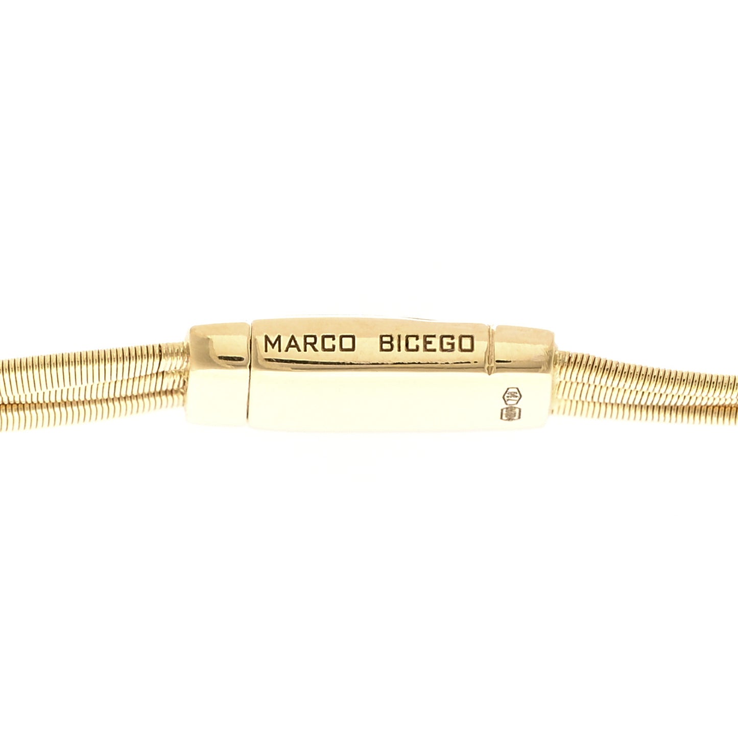 18K Yellow Gold Three Srand Coil Necklace