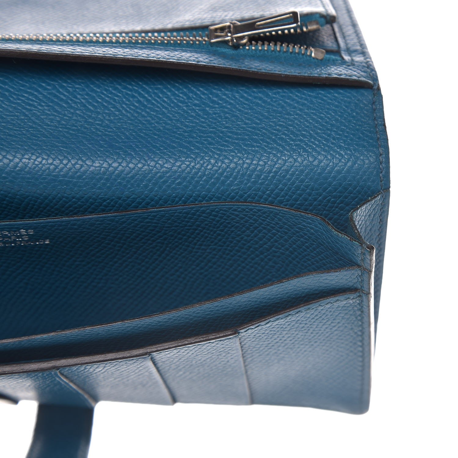 Hermes Epsom Bearn Gusset Wallet Bleu Izmir 8 of 12