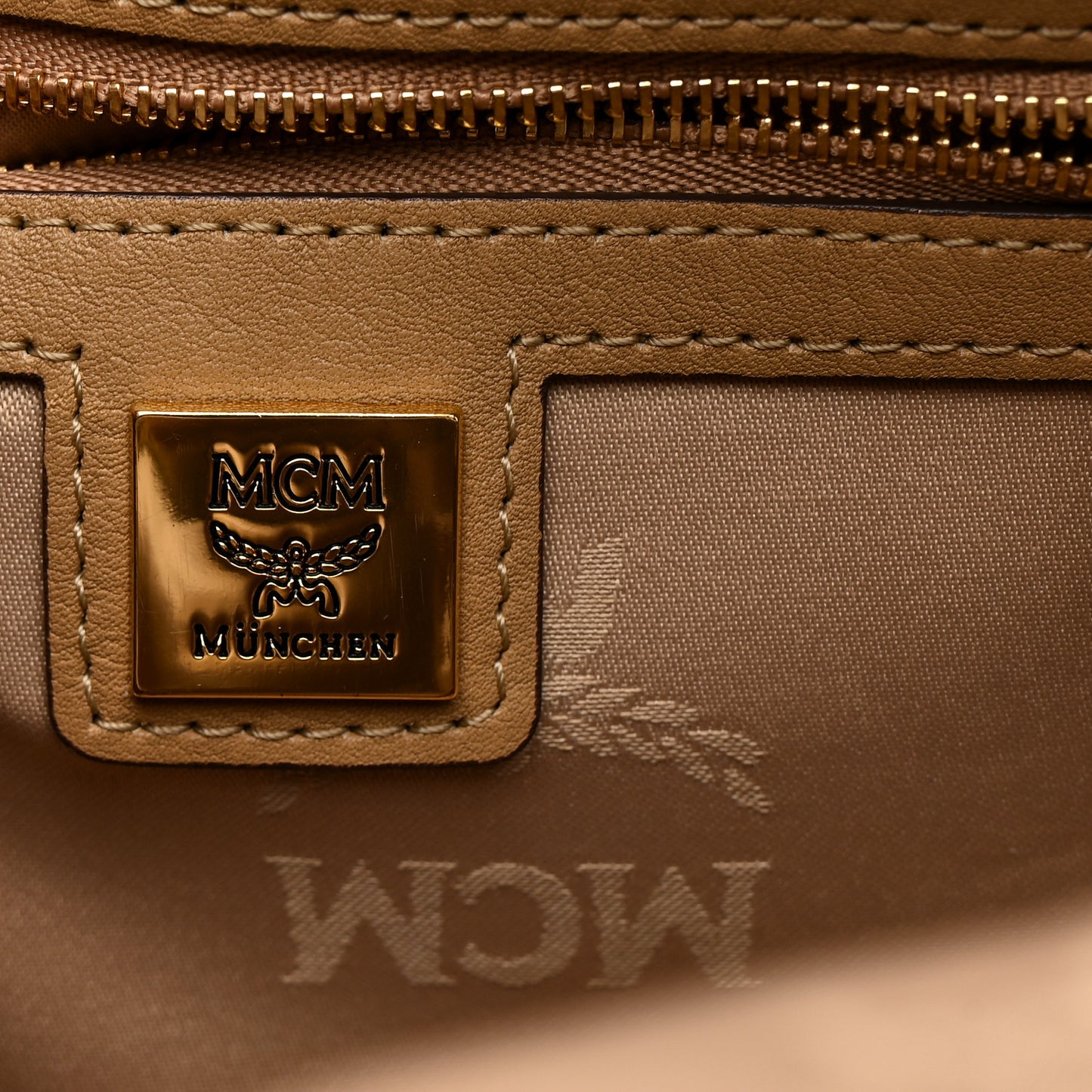 Visetos Studded Small Dual Stark Backpack Beige