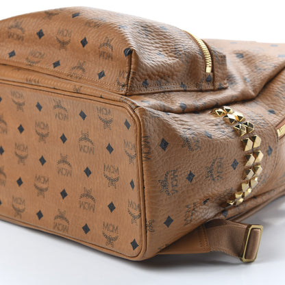 MCM Visetos Medium Side Studs Stark Backpack Cognac 6 of 8