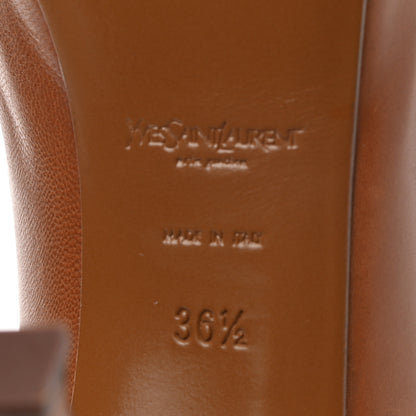 Saint Laurent Vernigolf Tribtoo Platform 80 Pumps 36.5 Brown 8 of 9