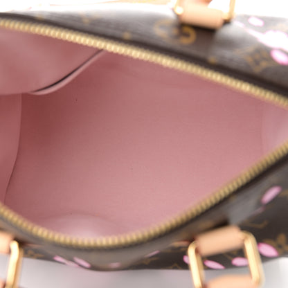 Louis Vuitton LV X TM Monogram Cherry Blossom Speedy Bandouliere 25 Sakura Brown 5 of 16
