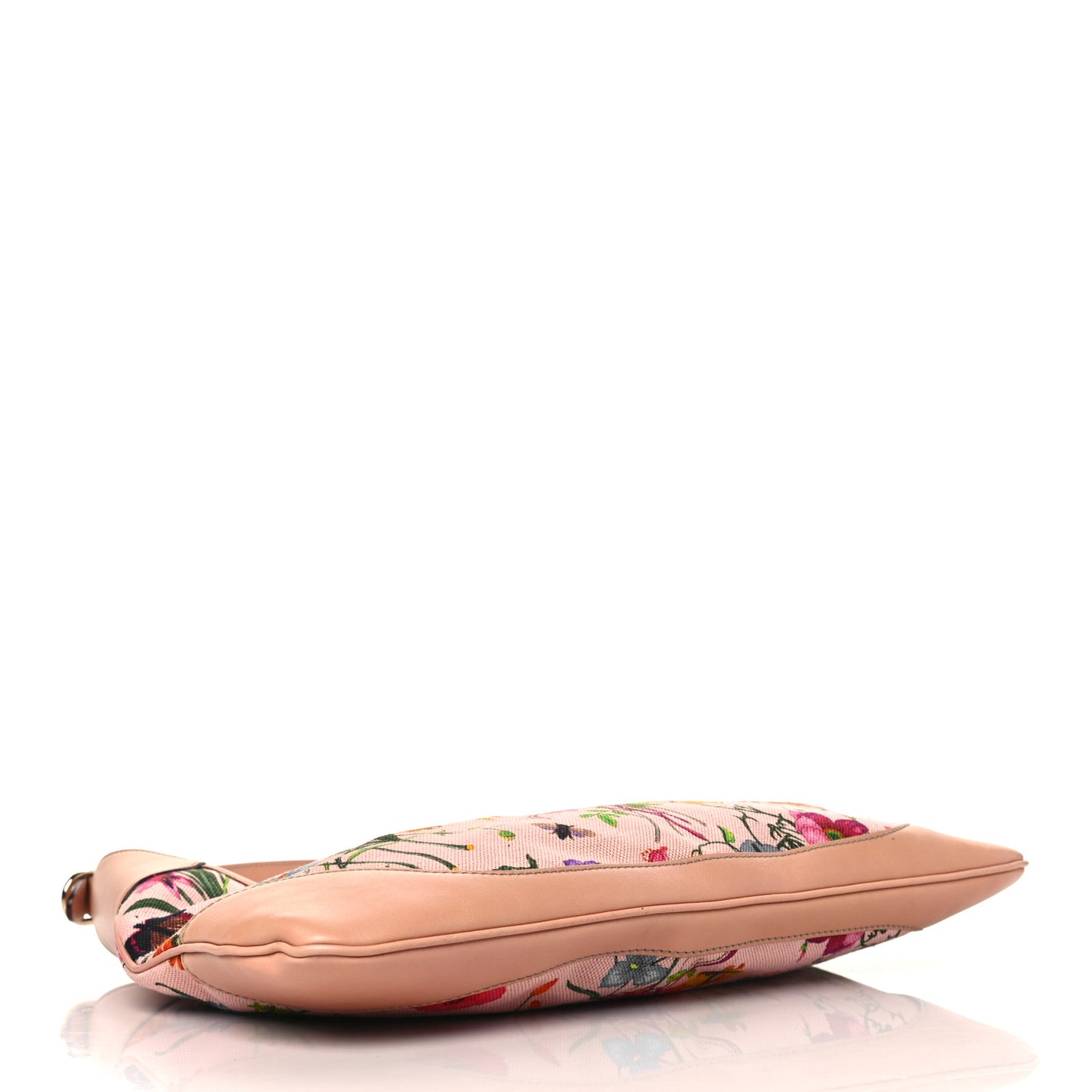 Canvas Floral Flora Medium Jackie O Bouvier Hobo Pink