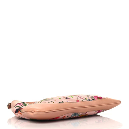 Gucci Canvas Floral Flora Medium Jackie O Bouvier Hobo Pink 4 of 10