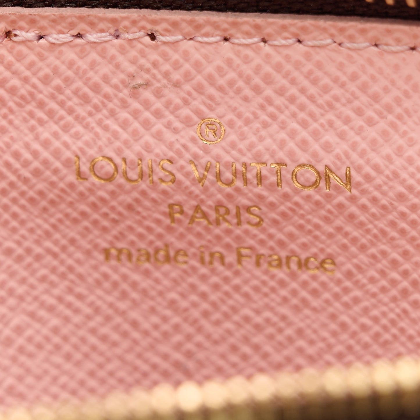 Damier Ebene Recto Verso Card Holder Rose Ballerine