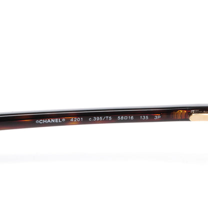 Chanel Aviator Sunglasses Polarized 4201 Brown 4 of 5