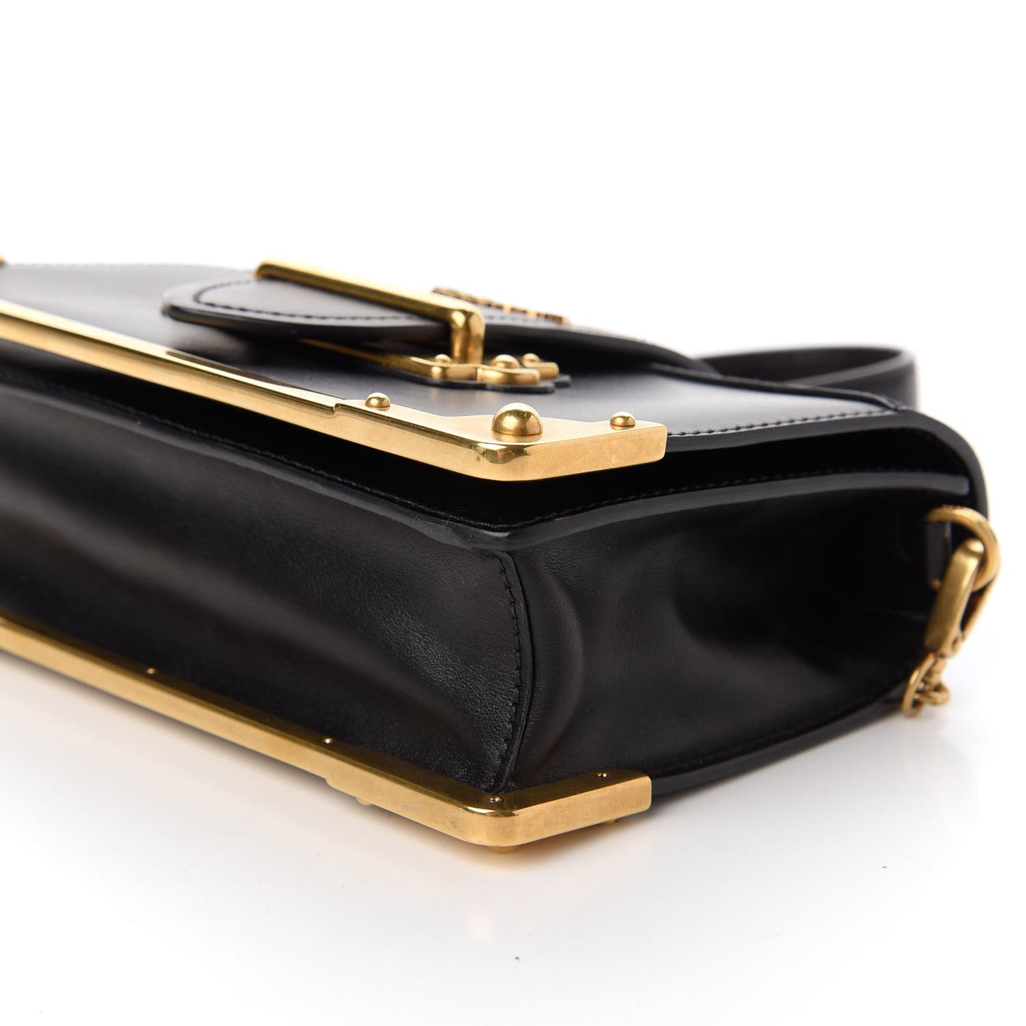 City Calf Saffiano Cahier Bag Black