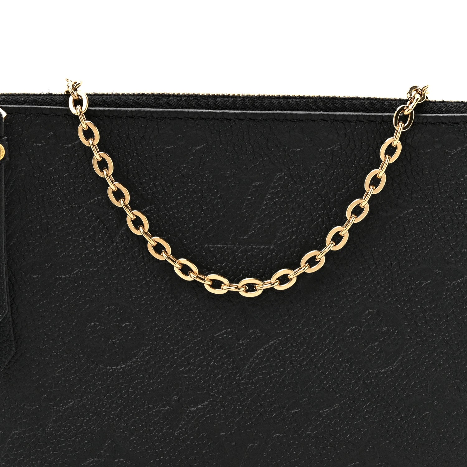 Louis Vuitton Empreinte Double Zip Pochette Black 7 of 9