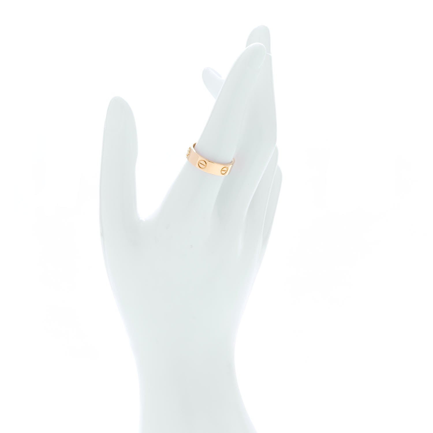 Cartier 18K Yellow Gold 5.5mm LOVE Ring 56 7.75 2 of 5