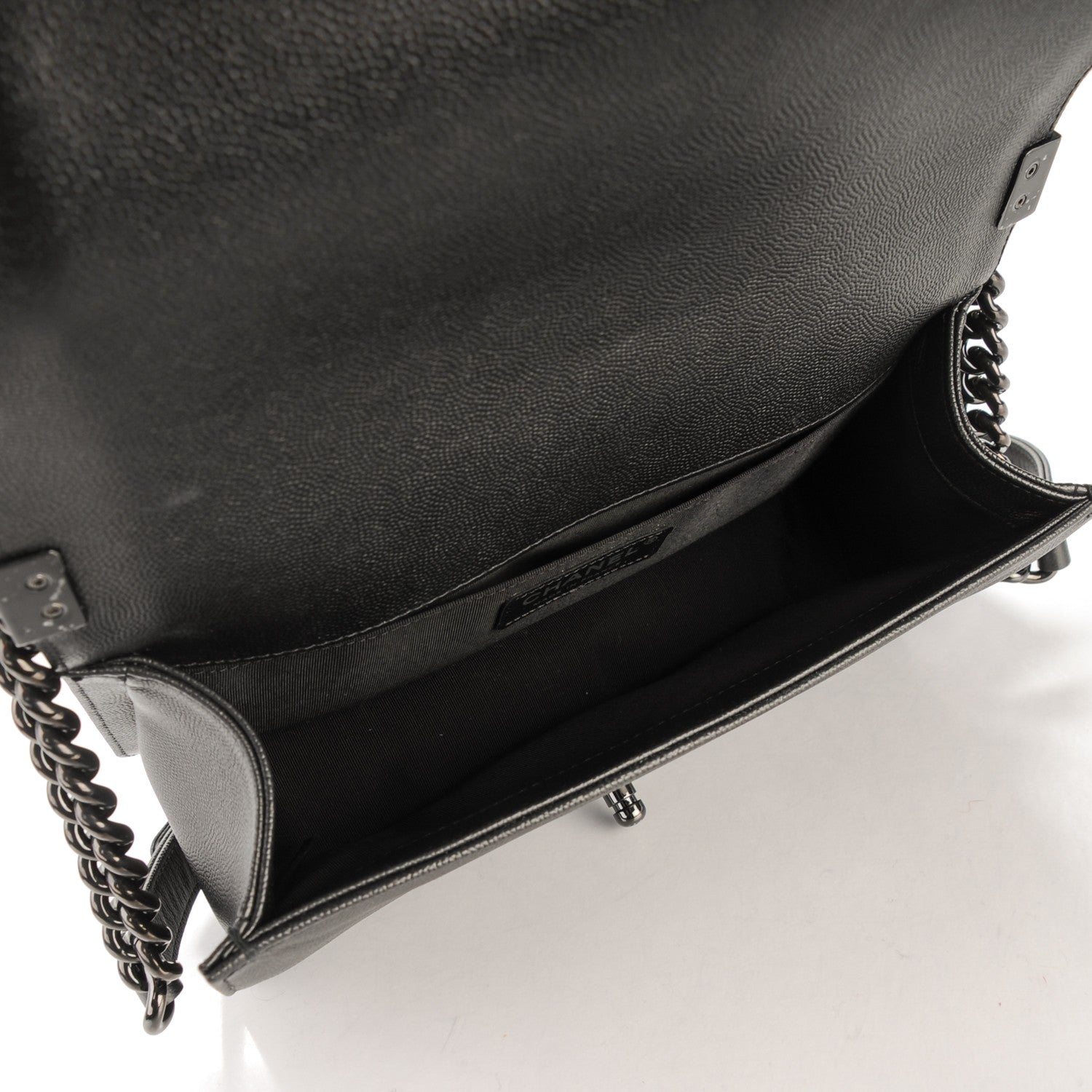 Chanel Caviar Quilted Medium Boy Flap So Black 5 of 7