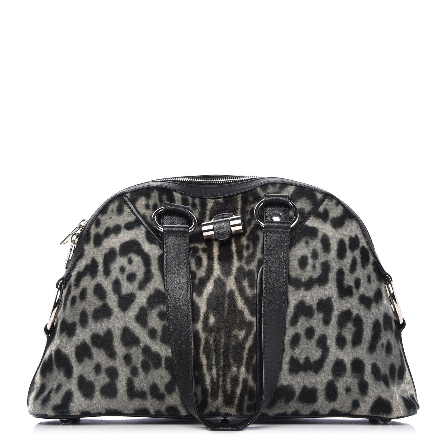 Calf Hair Leopard Print Medium Muse Black