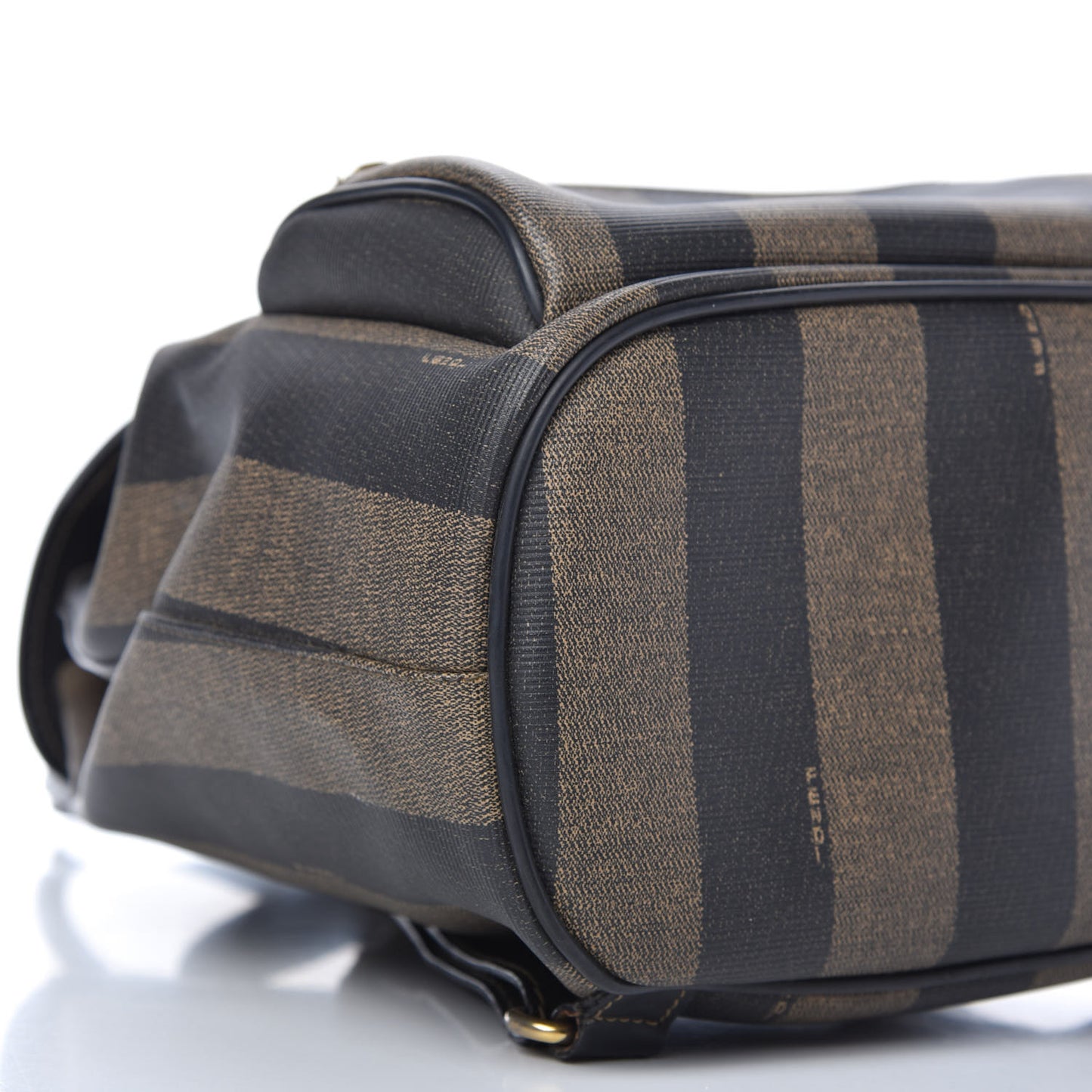 Coated Canvas Pequin Drawstring Backpack Tobacco