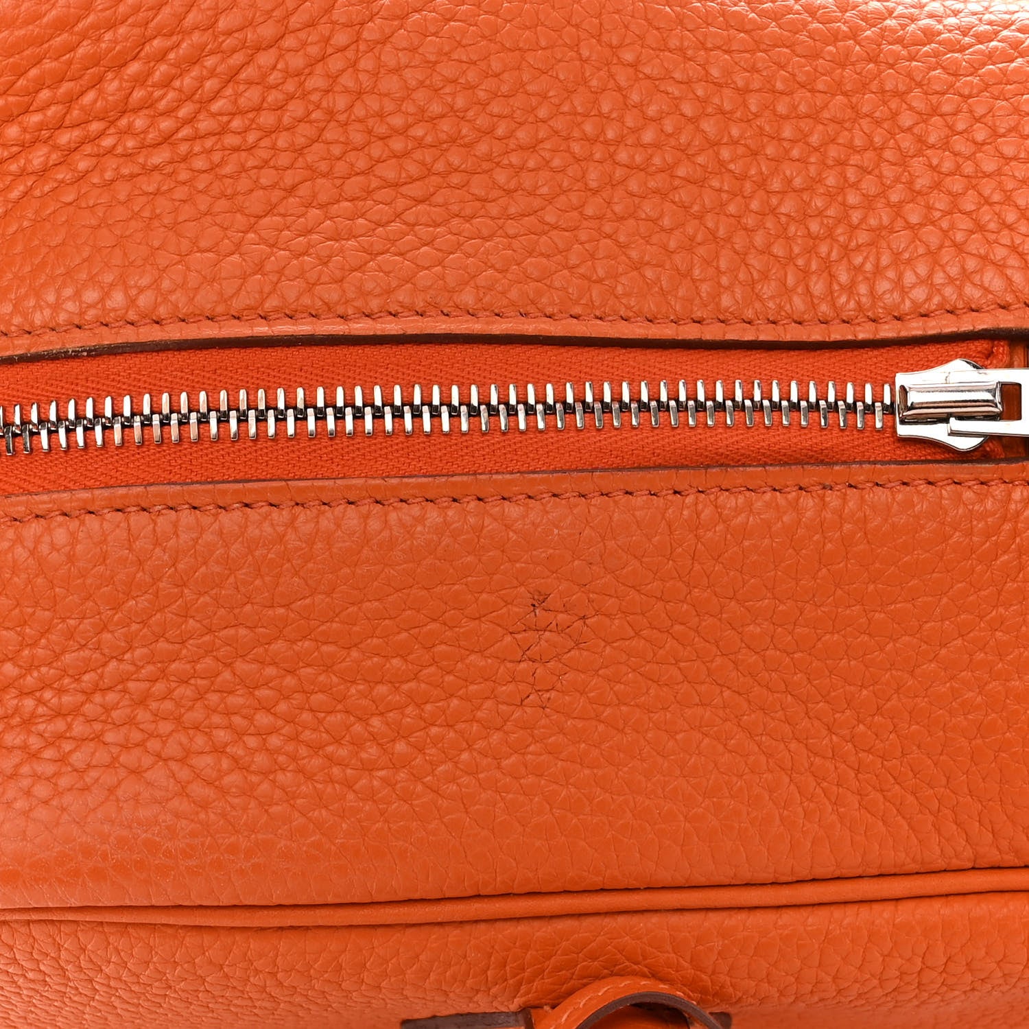 Hermes Taurillon Clemence Victoria II 35 Orange 12 of 13