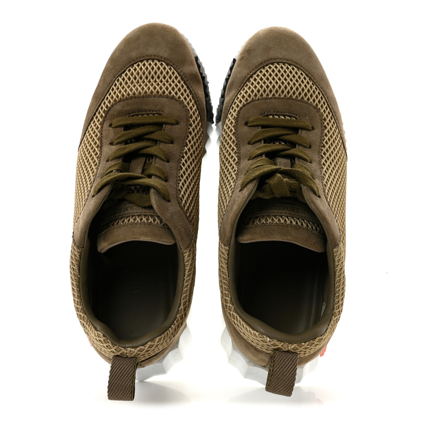Air Mesh Suede Goatskin Bouncing Sneakers 37 Vert Toundra