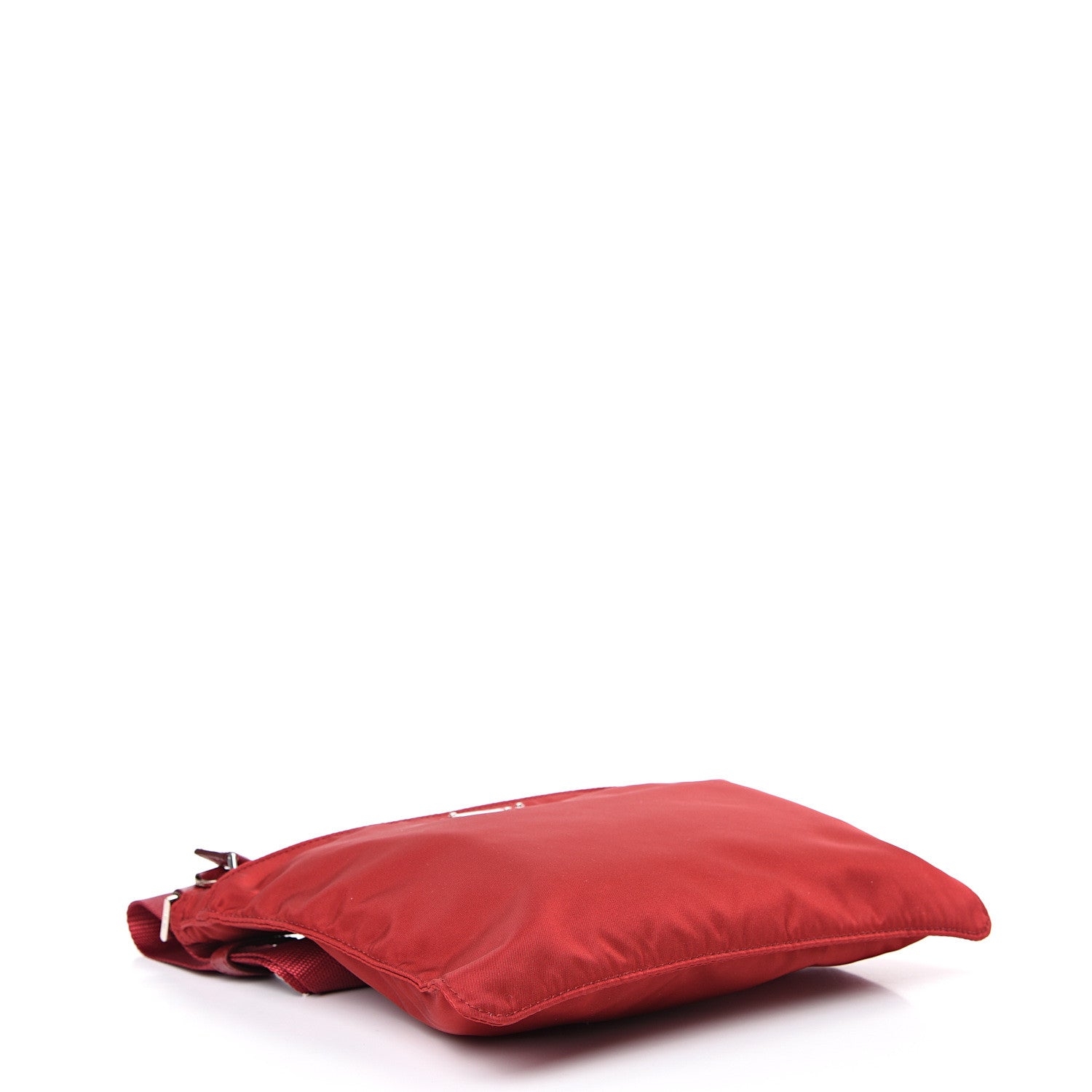 Prada Nylon Vela Flat Messenger Bag Fuoco 3 of 9