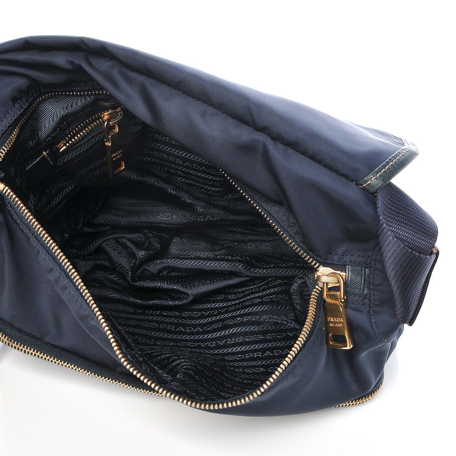 Prada Tessuto Nylon Saffiano Vela Messenger Baltico 5 of 8