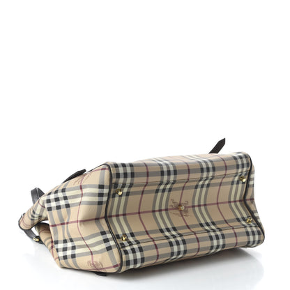 Burberry Haymarket Check Large Canterbury Tote Chocolate 4 of 10