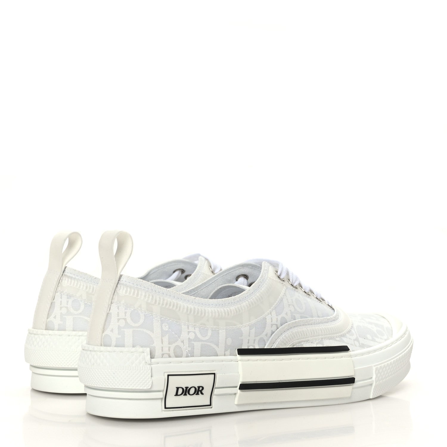 Christian Dior Canvas Oblique Walk'N'Dior Low Top Sneakers 40 White 4 of 7