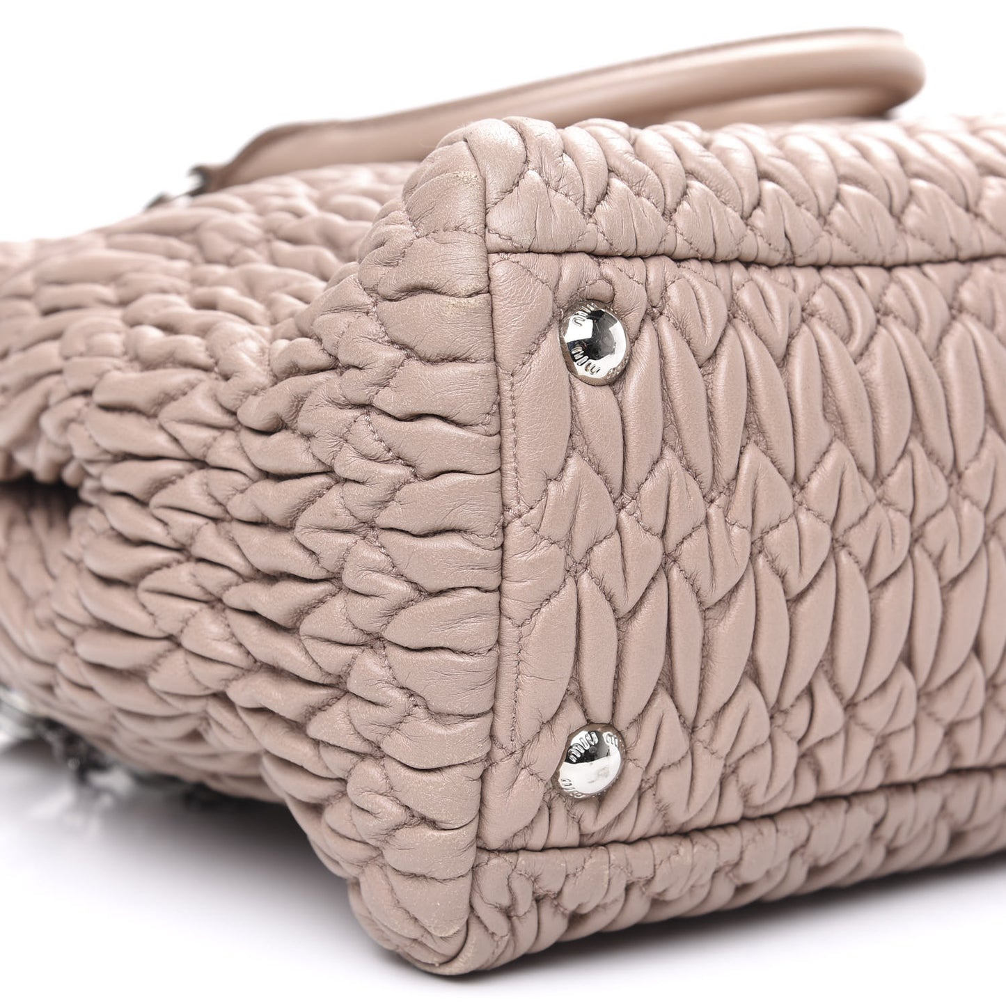 Nappa Matelasse Swarovski Crystal Tote Cammeo