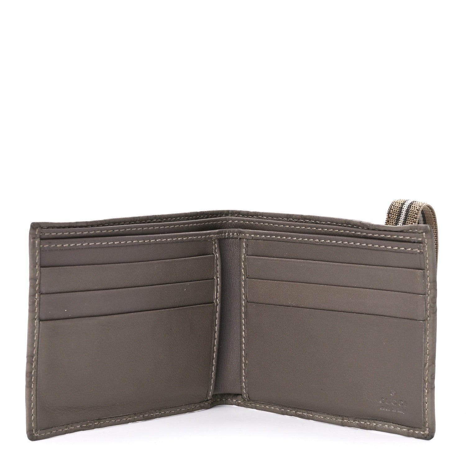 Gucci Guccissima Card Case Wallet Grey 7 of 14