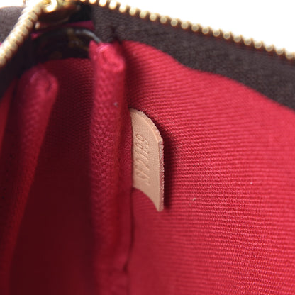 Louis Vuitton Monogram 2019 Christmas Animation Mini Courchevel Pochette Accessories Fuchsia 7 of 8