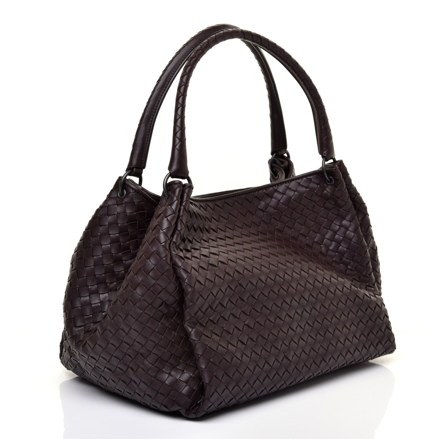 Nappa Intrecciato Parachute Bag Ebano