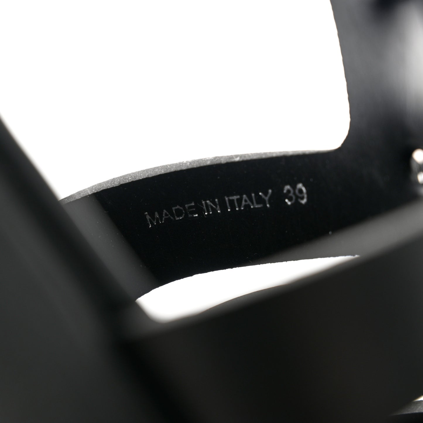 Foam Rubber Triangle Logo Monolith 55mm Cage Sandals 39 Black