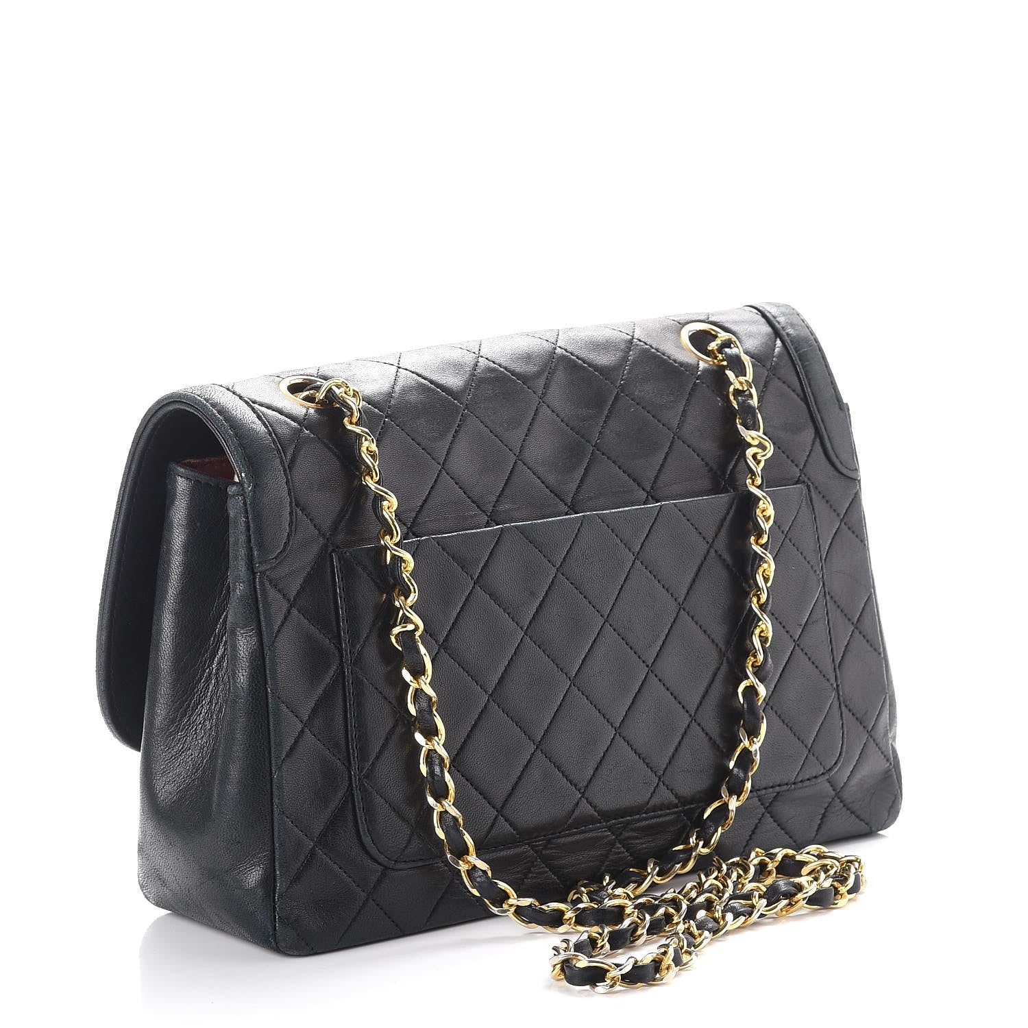 Chanel Lambskin Quilted Medium Single Flap Black 3 of 15