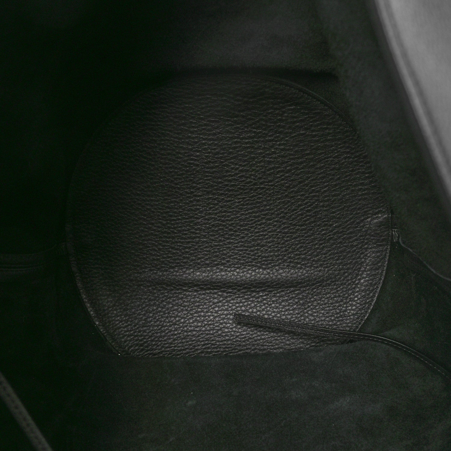 Khaite Pebbled Sport Calfskin Medium Lotus Tote Black 6 of 10