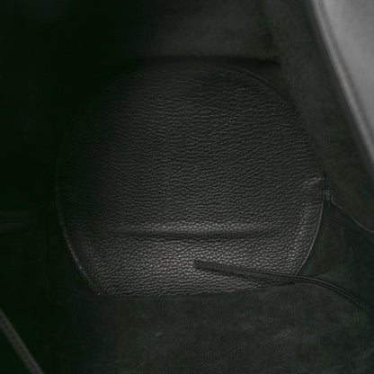 Khaite Pebbled Sport Calfskin Medium Lotus Tote Black 6 of 10