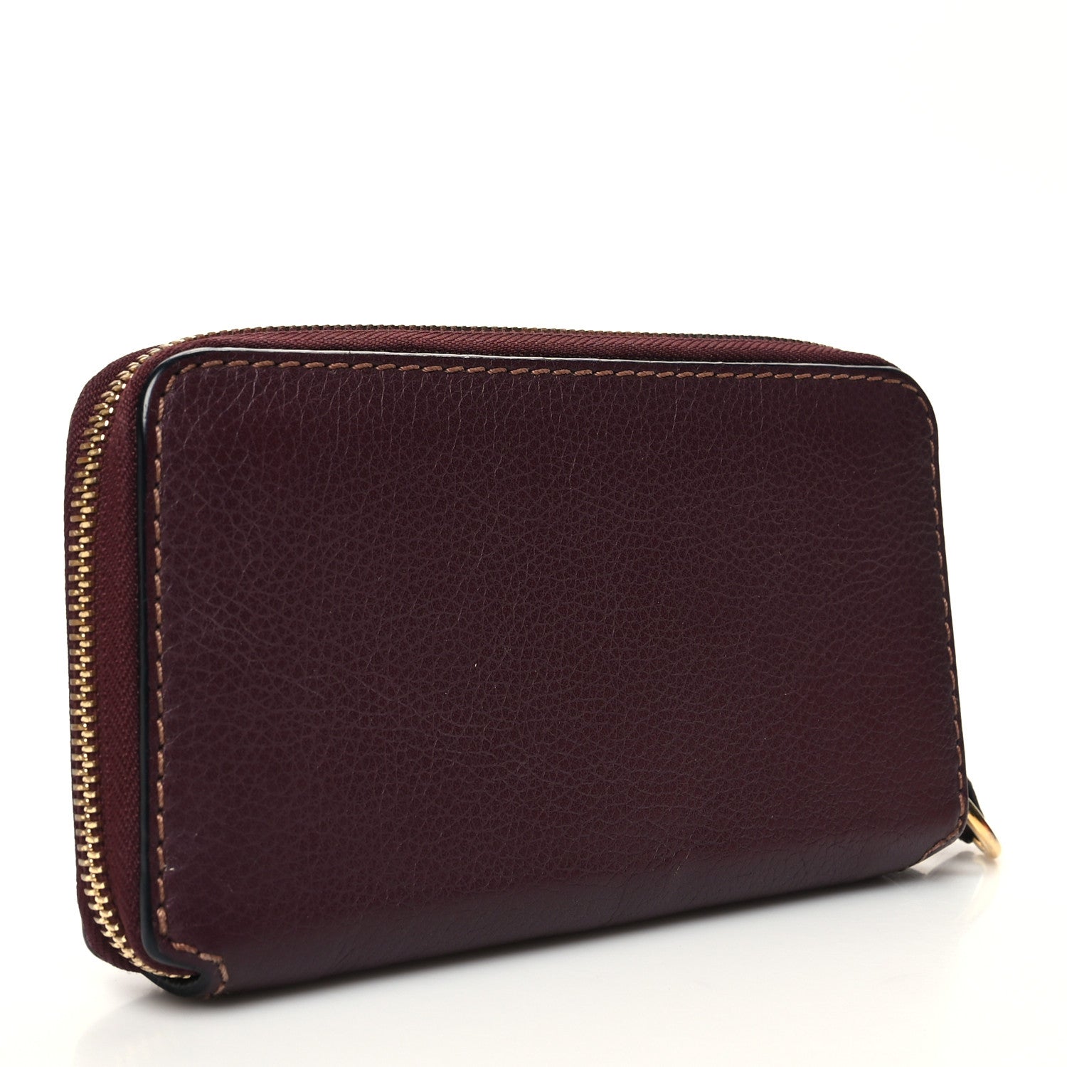 Chloe Grained Calfskin Marcie Long Zip Around Wallet Dark Velvet 3 of 13