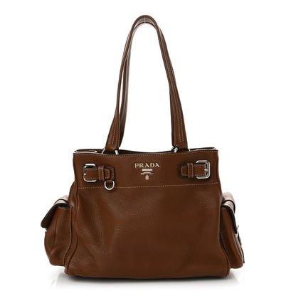 Prada Vitello Daino Shoulder Bag Nocciolo 1 of 10