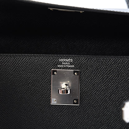 Hermes Epsom Kelly Sellier 28 Black 7 of 10