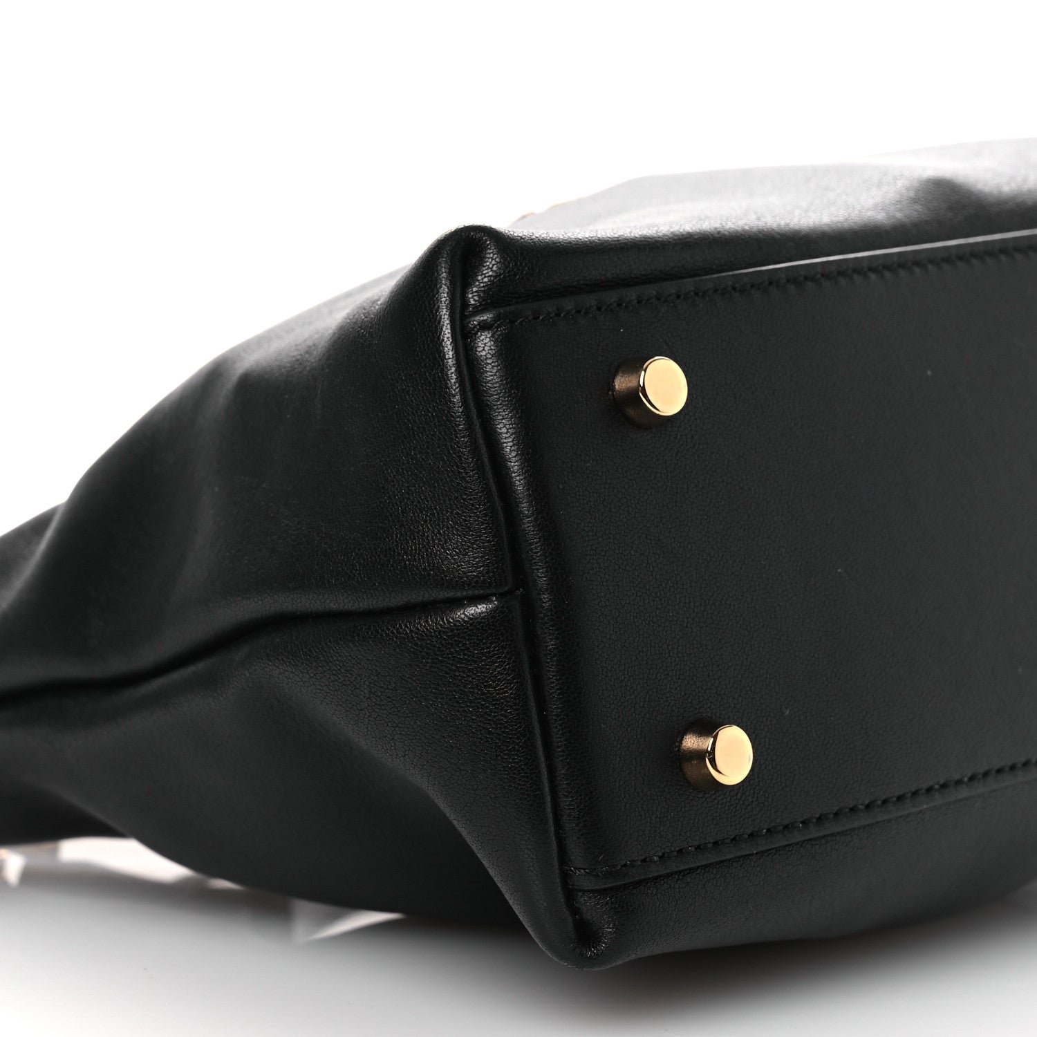 Versace Nappa Logo Tag Hobo Black 9 of 10