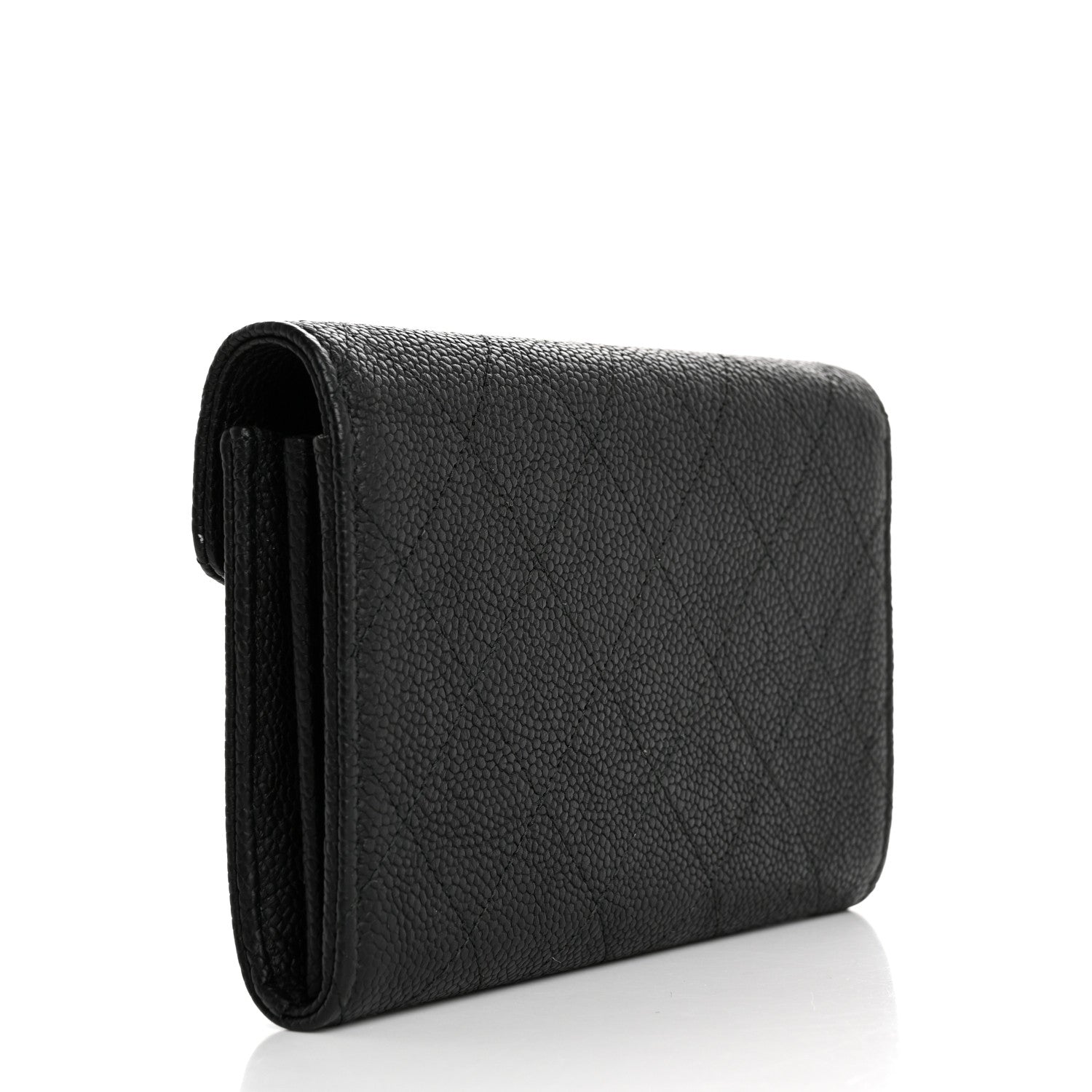 Chanel Caviar Quilted Medium CC Box Flap Wallet Black 3 of 10
