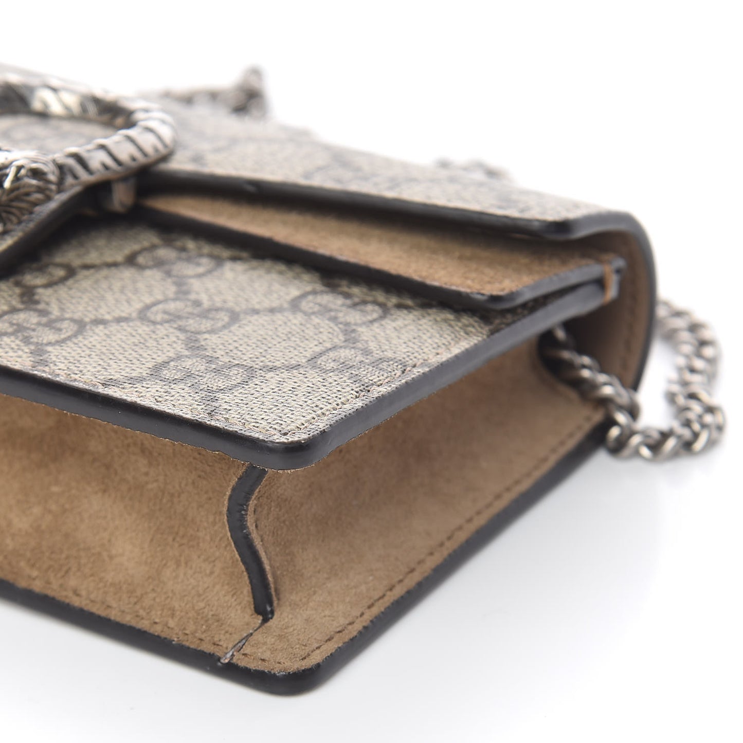 GG Supreme Monogram Super Mini Dionysus Shoulder Bag Taupe