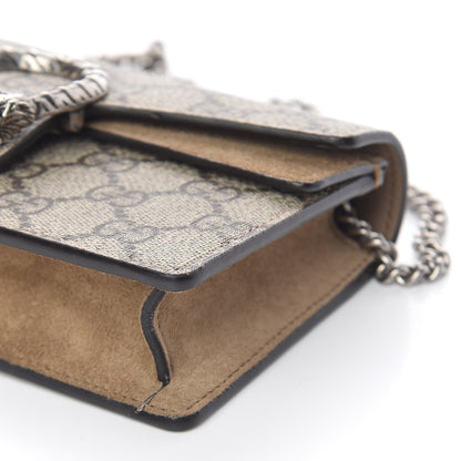 Gucci GG Supreme Monogram Super Mini Dionysus Shoulder Bag Taupe 8 of 10