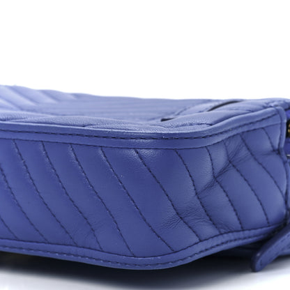 Bulgari Calfskin Quilted Serpenti Forever Belt Bag Blue 13 of 15