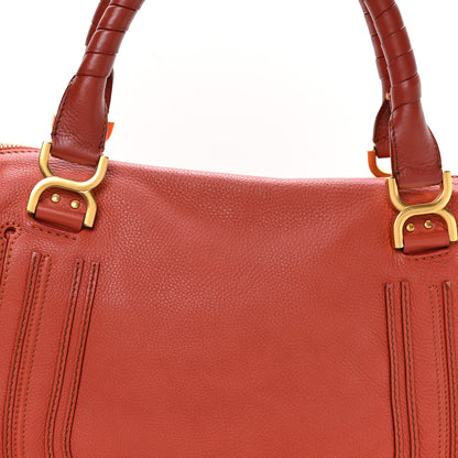 Chloe Calfskin Large Marcie Satchel Maple Leaf 8 of 10