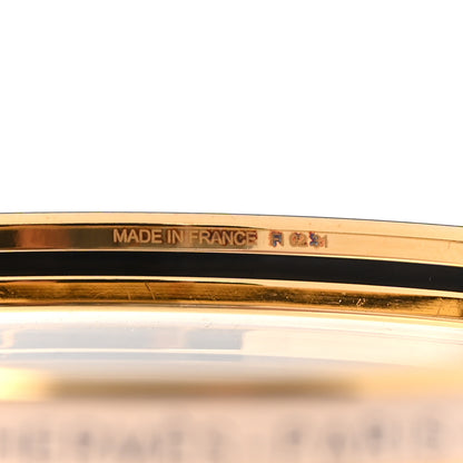 Hermes Enamel Printed Extra Narrow Uni Bracelet 70 Creme 4 of 6
