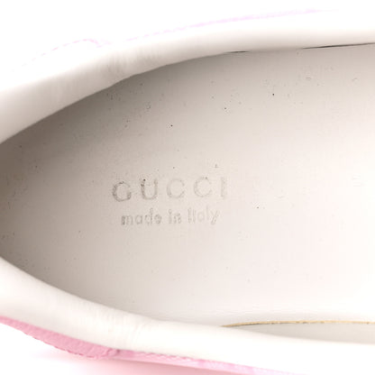 Gucci Crystal Monogram Textured Dollar Calfskin Web Womens New Ace Sneakers 41.5 Sugar Pink 8 of 11