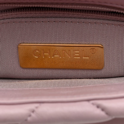 Chanel Lambskin Quilted Medium Chanel 19 Flap Light Pink 6 of 10